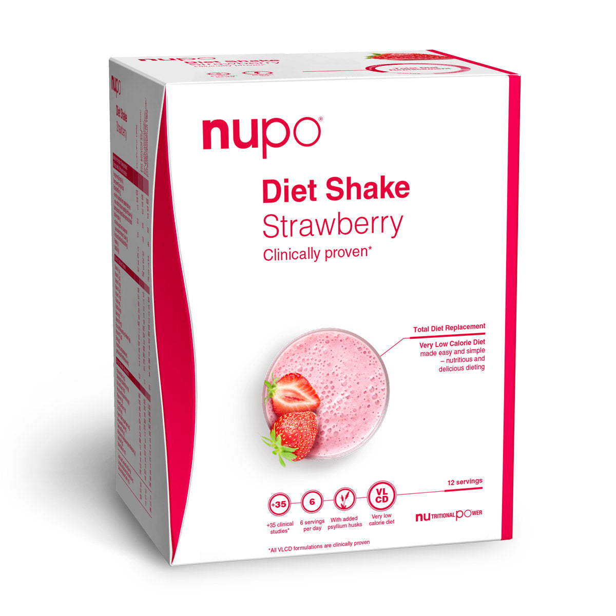 Nupo Diet Shake 384g Strawberry Måltidserstatning