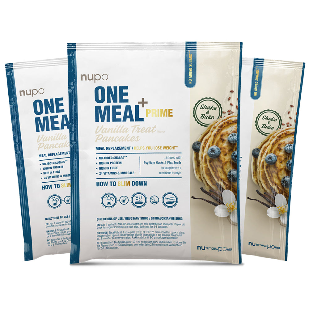 Nupo One Meal Prime Pancake 8x 60g Vanilla Treat Mad- Og Melprodukter
