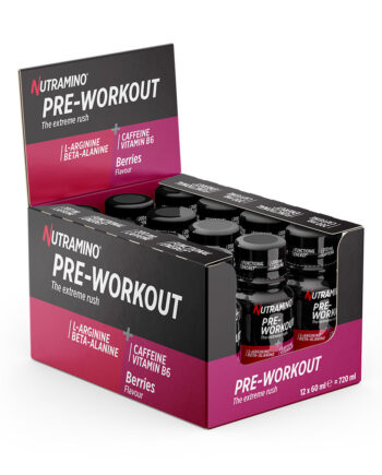 Nutramino Pre-workout Shot Berries  12x 60ml  Energi