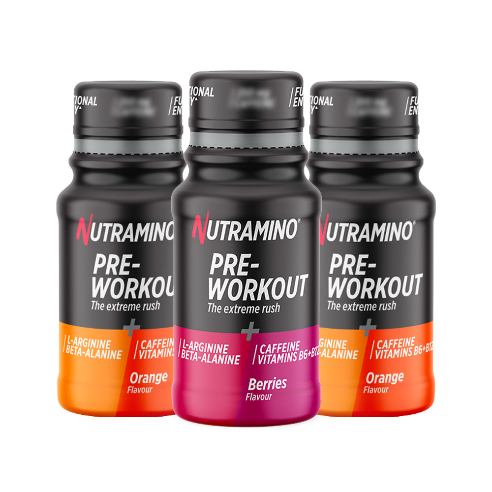 Nutramino Pre-workout Shots Bland Selv 12x 60ml Energi