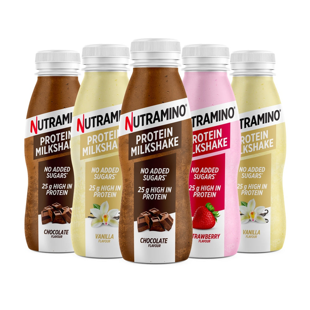 Nutramino Protein Milkshake 5x330ml Bland Selv Lækker Cremet Proteindrik