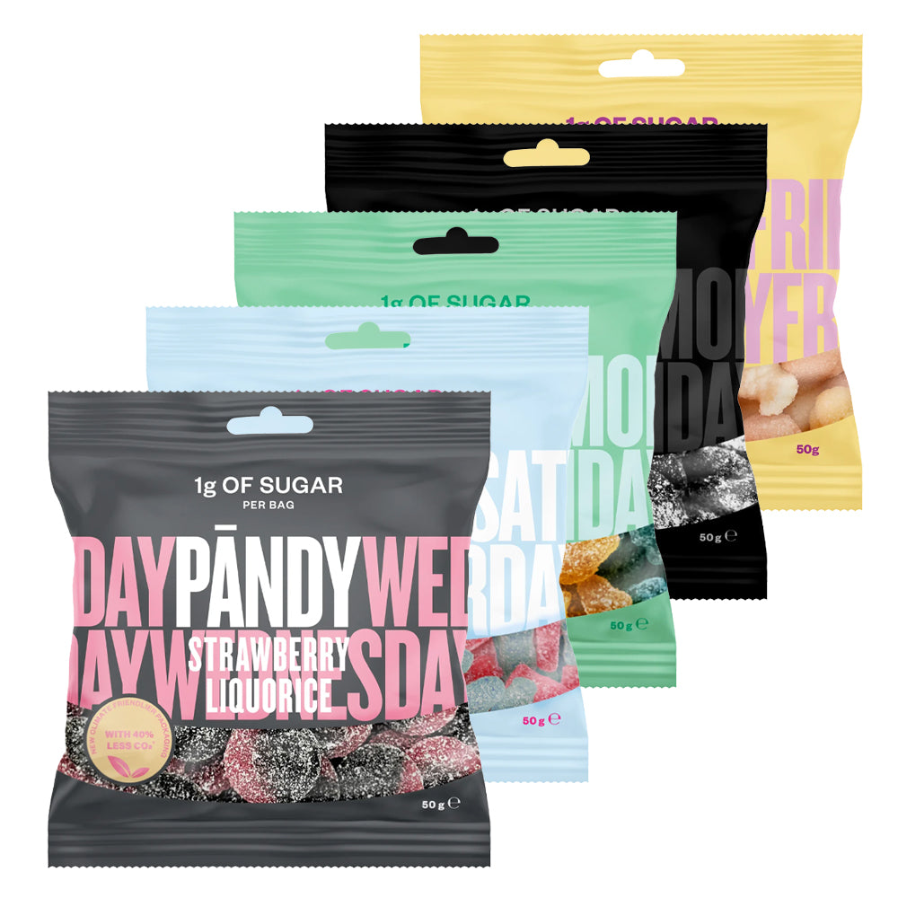 Pandy Candy Bland Selv 6x50g Slik Chips