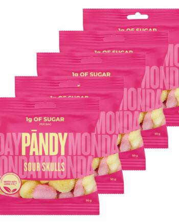 Pandy Candy Sour Skulls  6x50g  Slik   Chips
