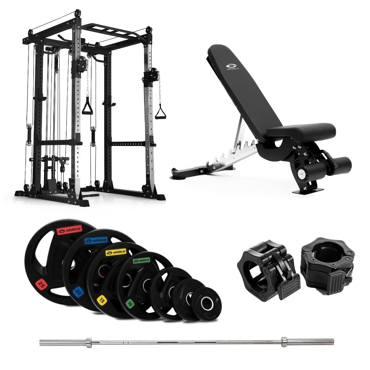 Pr 550 Power Rack Olympic Med Bænk 110 Kg