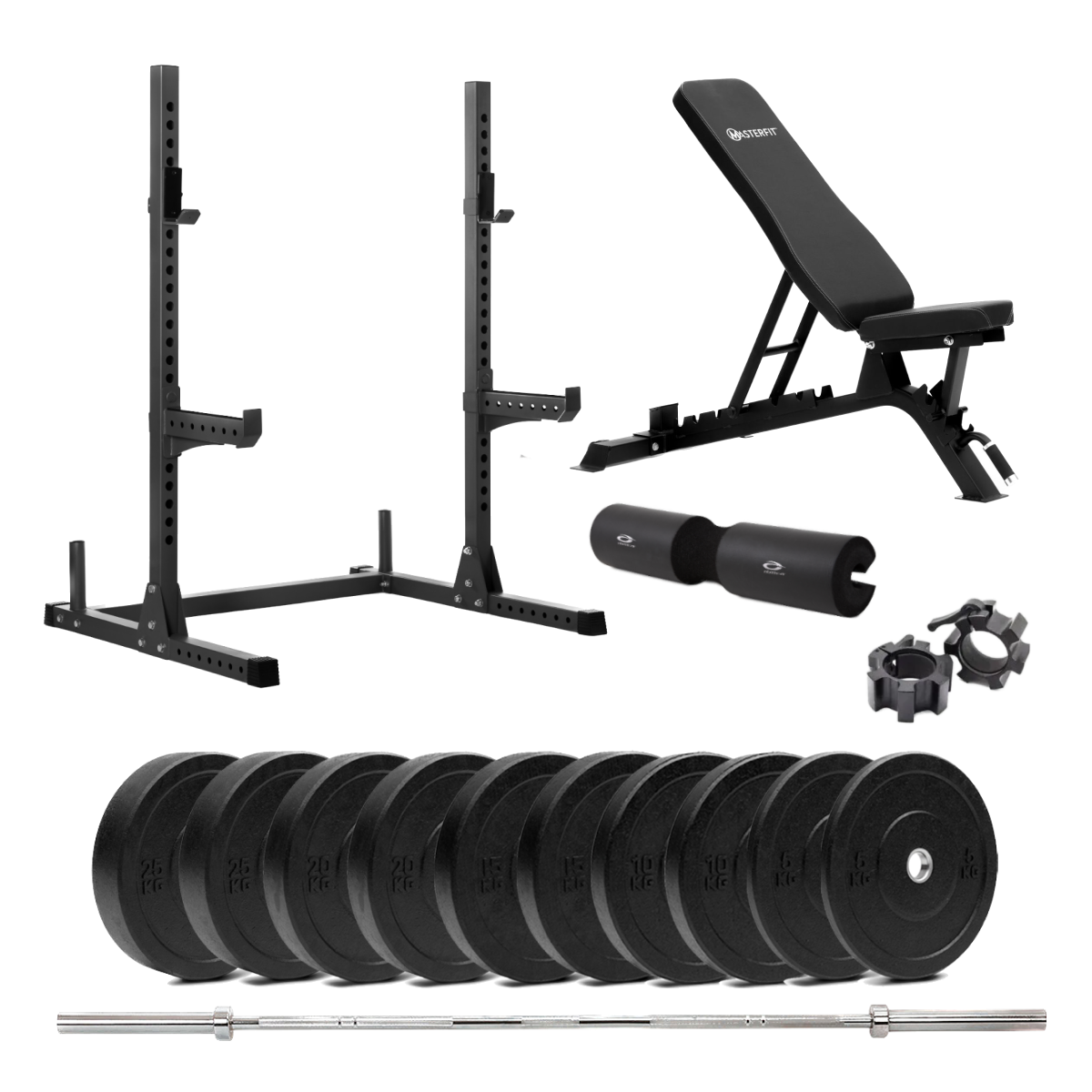 200 Squat Rack Bumper Styrkepakke 90 Kg