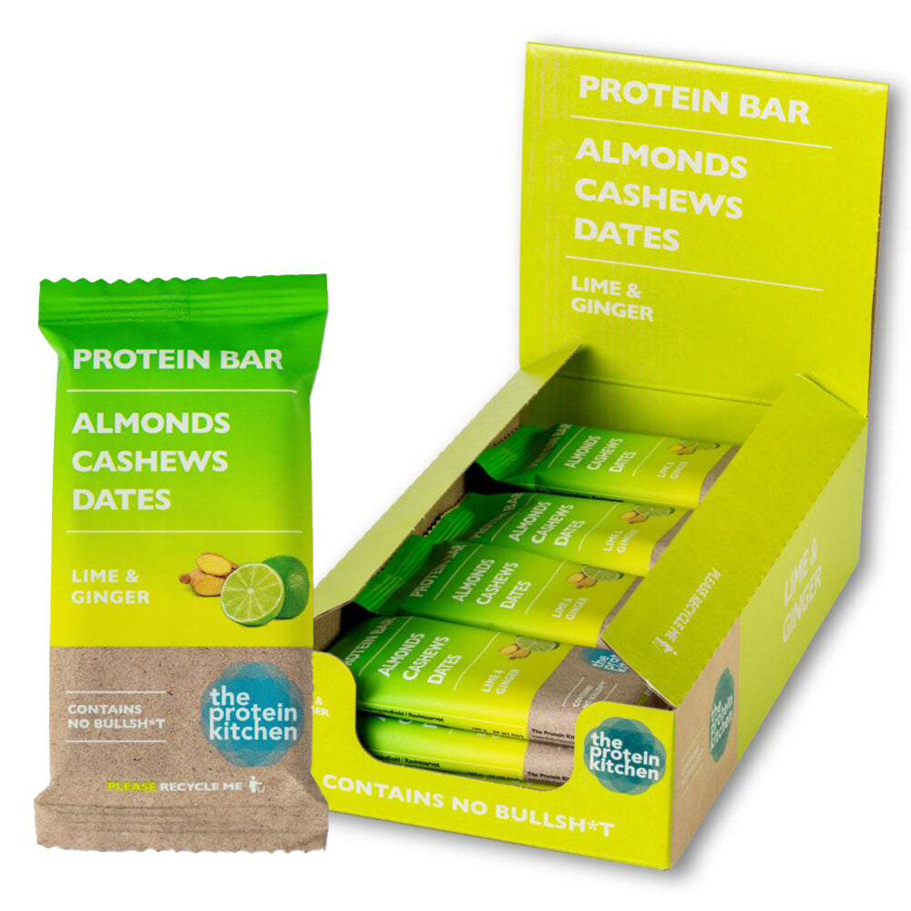 The Protein Kitchen Bar Lime   Ginger  12x 50g  Proteinbarer