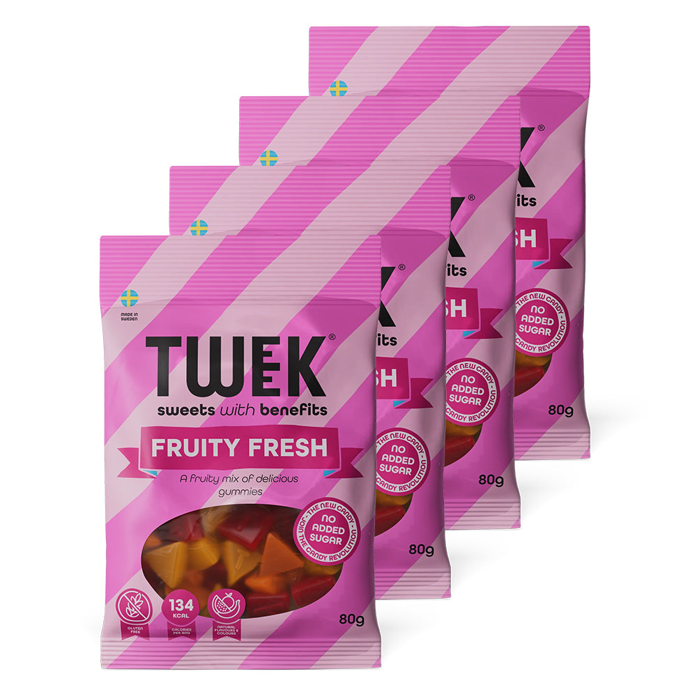 Tweek Candy Fruity Fresh 4x80g Slik Chips