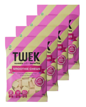 Tweek Candy Smoothie Chews  4x70g  Slik   Chips