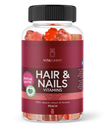 Vitayummy Hair   Nails Peach  60 Stk  Vitaminer   Mineraler
