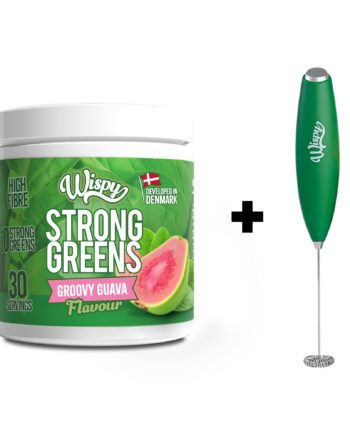 Wispy Strong Greens Groovy Guava  300g    Gratis Wispy Mixer