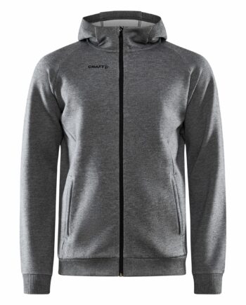 Craft Core Soul Full Zip Hood Maend Dk Grey Melange