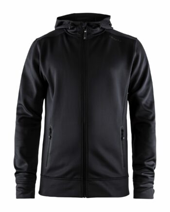 Craft Noble Full Zip Hood Maend Black