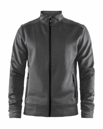 Craft Noble Zip Jacket Maend Darkgrey Melange