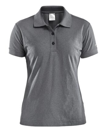 Craft Polo Shirt Pique Classic Kvinder Dark Grey Melange 44