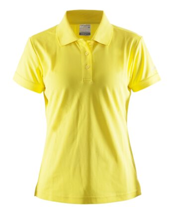 Craft Polo Shirt Pique Classic Kvinder Yellow 44