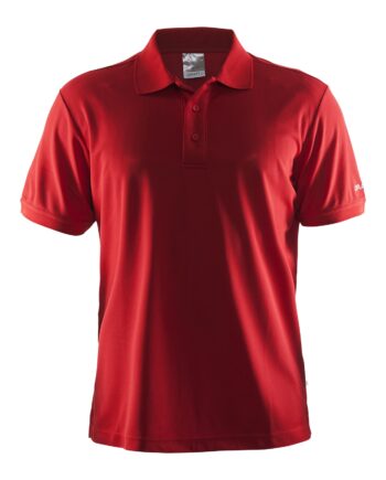 Craft Polo Shirt Pique Classic Maend Bright Red