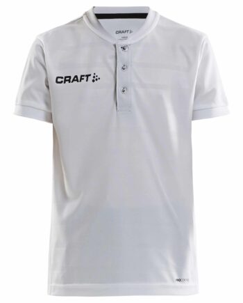 Craft Pro Control Button Jersey Jr White Black 122 128