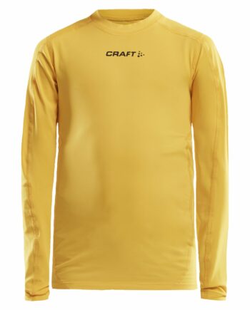 Craft Pro Control Compression Long Sleeve Jr Sweden Yellow 122 128