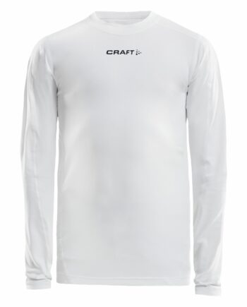 Craft Pro Control Compression Long Sleeve Jr White 122 128