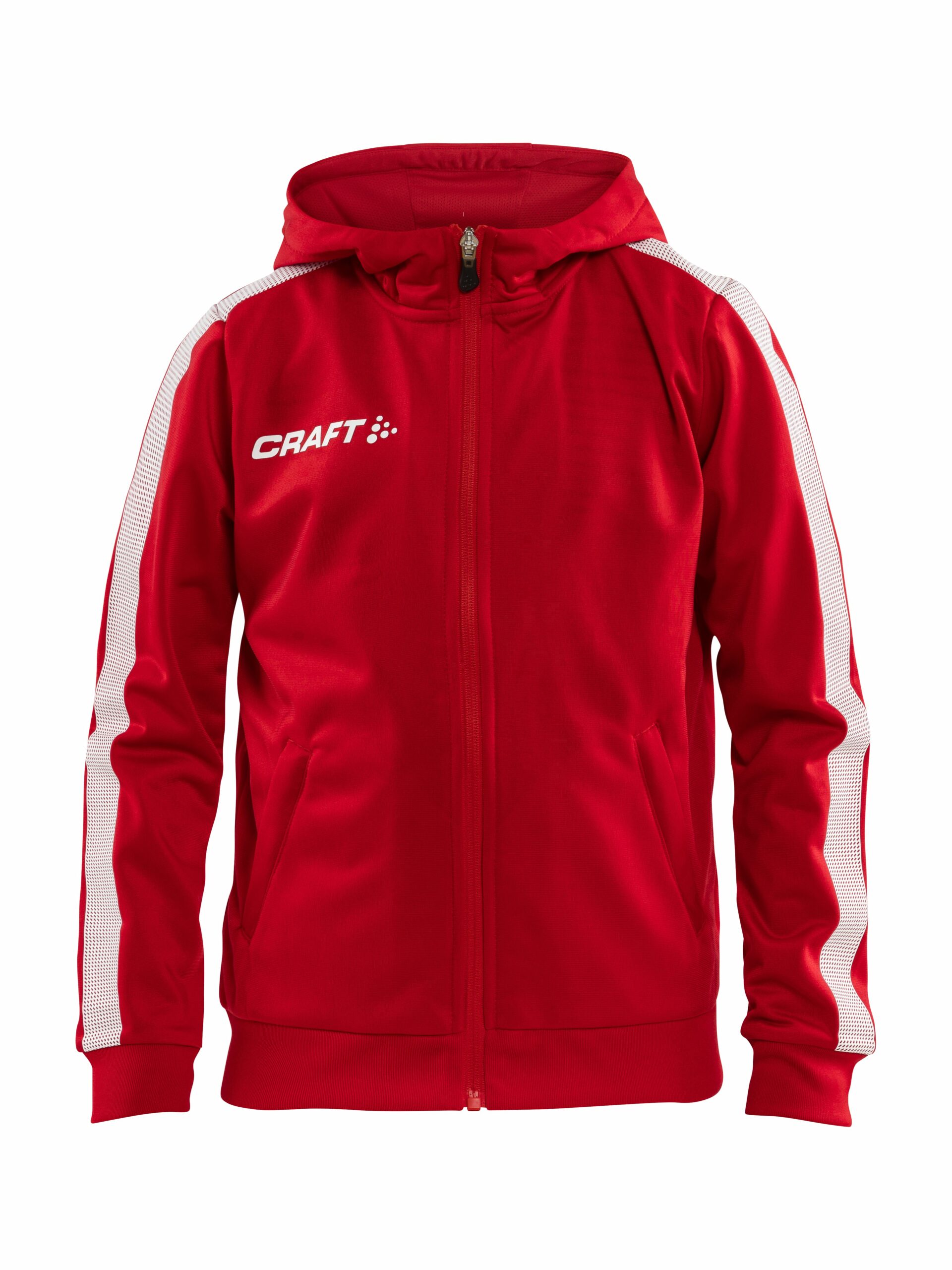 Craft Pro Control Hood Jacket Jr Bright Red White 122 128
