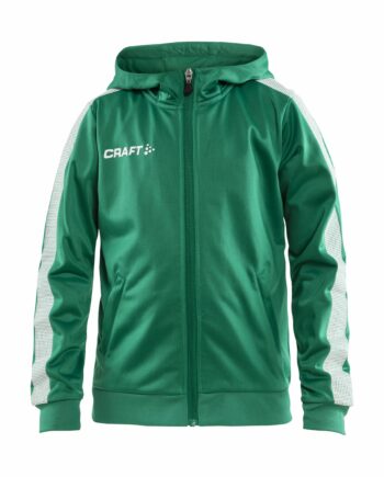 Craft Pro Control Hood Jacket Jr Team Green White 122 128