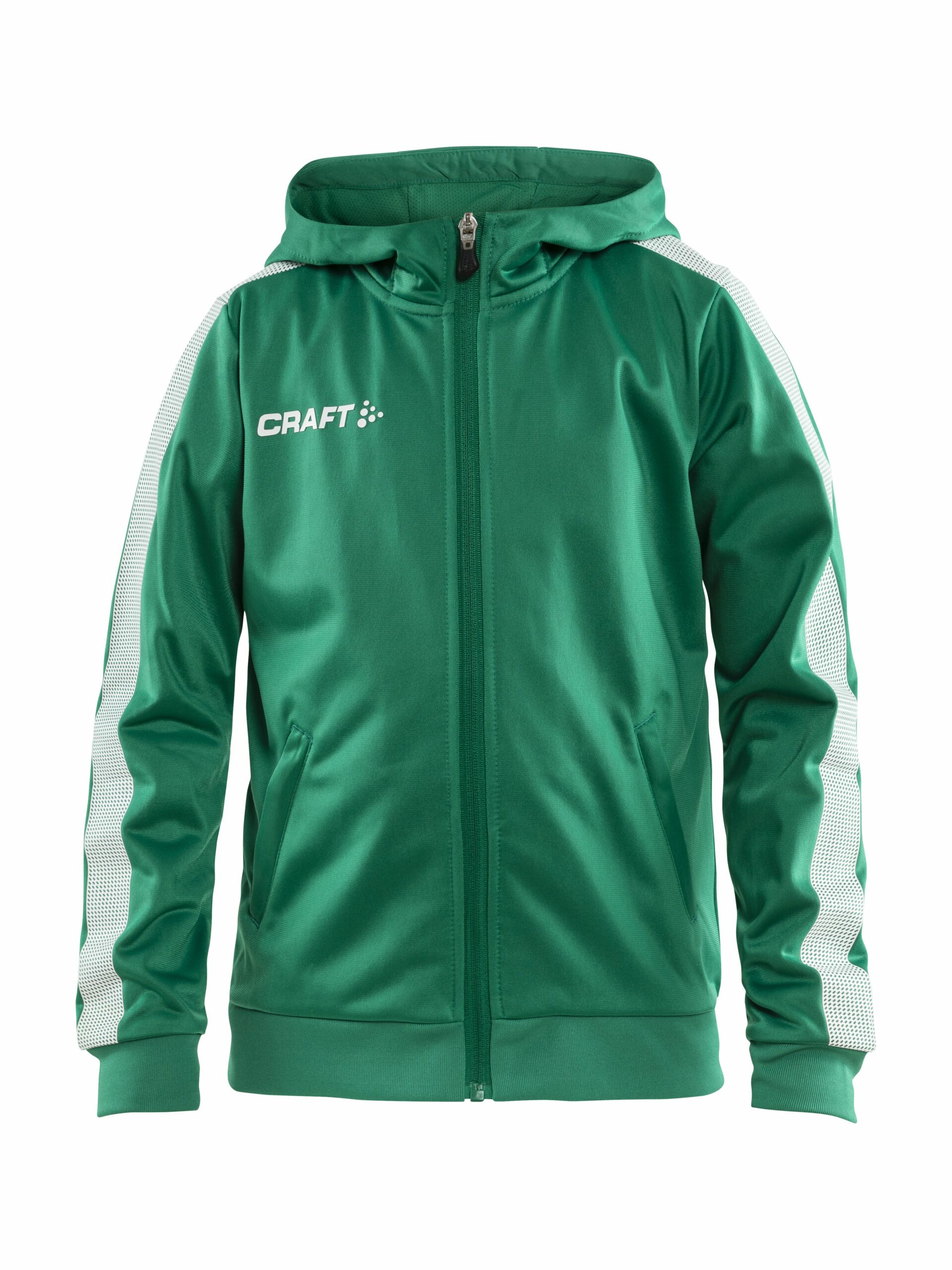 Craft Pro Control Hood Jacket Jr Team Green White 122 128