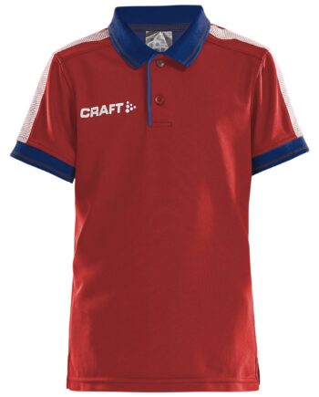 Craft Pro Control Poloshirt Jr Bright Red Navy 122 128
