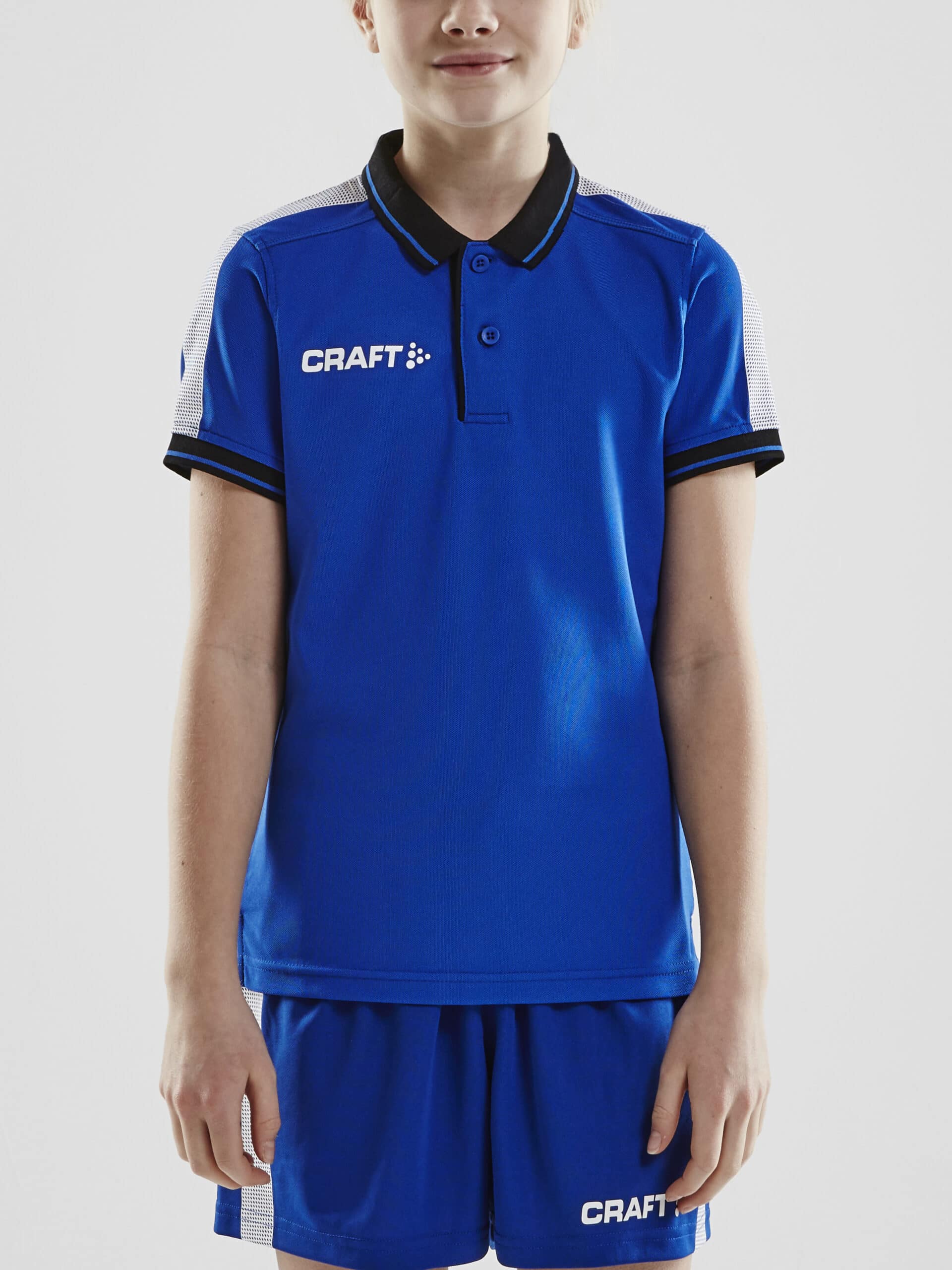 Craft Pro Control Poloshirt Jr Club Cobolt Black 122 128