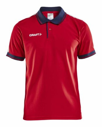 Craft Pro Control Poloshirt Maend Bright Red Navy