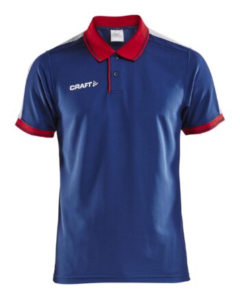 Craft Pro Control Poloshirt Maend Navy Bright Red