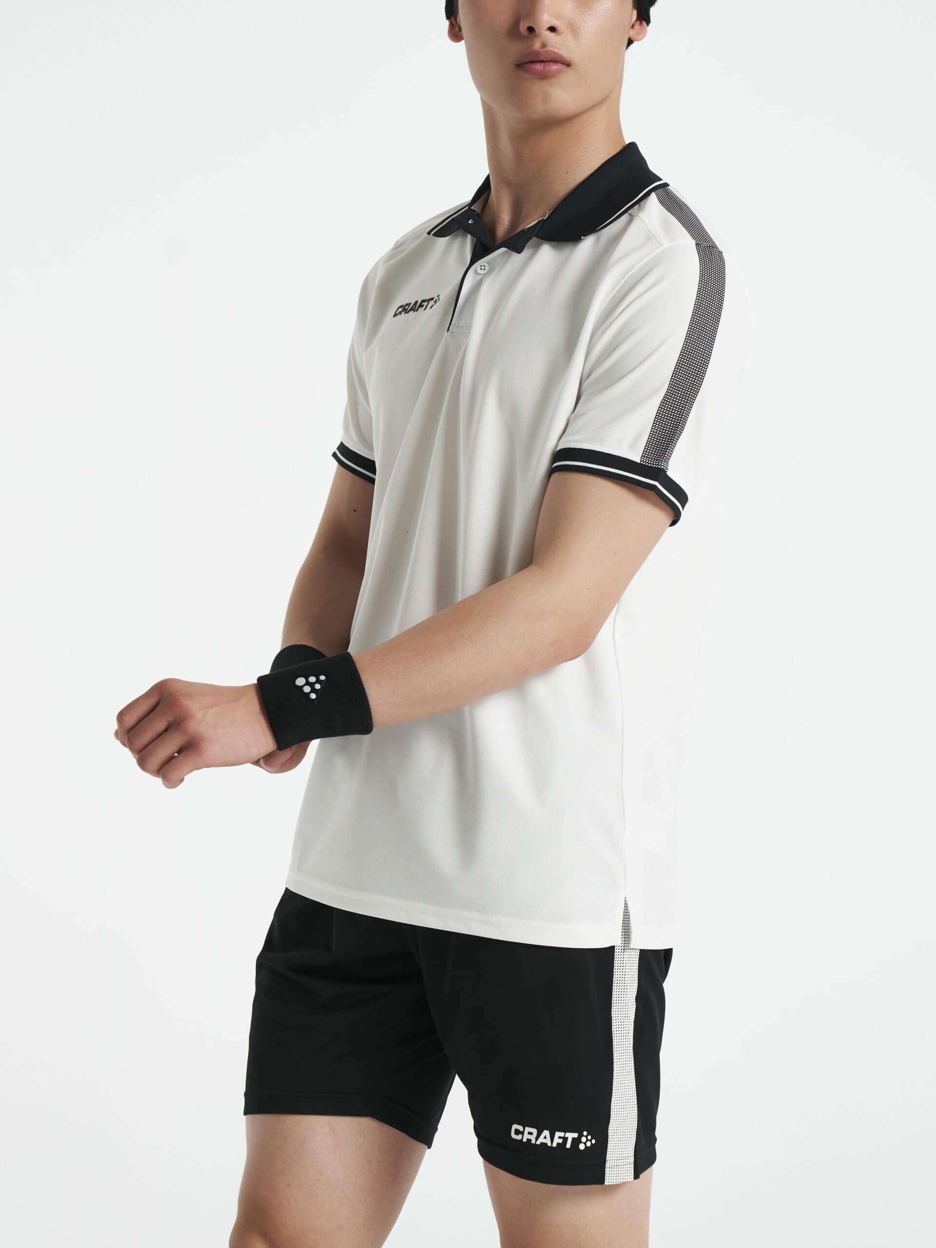 Craft Pro Control Poloshirt Maend White Black Xs
