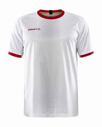 Craft Progress     Graphic Jersey Maend White Bright Red