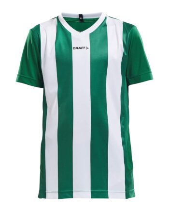 Craft Progress Jersey Stripe Jr Team Green 146 152