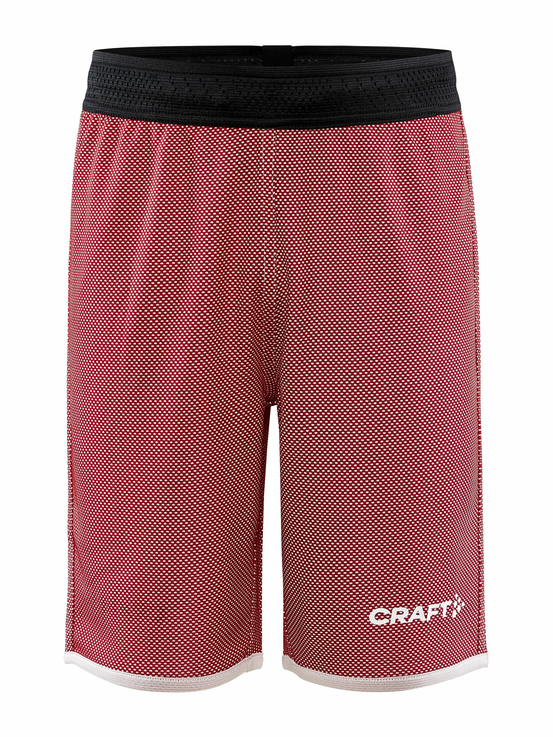 Craft Progress Reversible Basket Shorts Jr Bright Red White 134 140