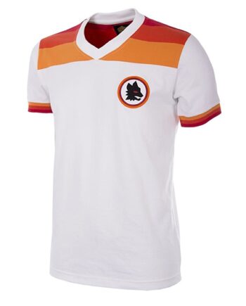As Roma 1978 79 Short Sleeve Retro Football Shirt-small