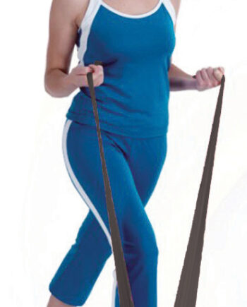 Aserve Latexfri Træningselastik  -heavy Sort   5m