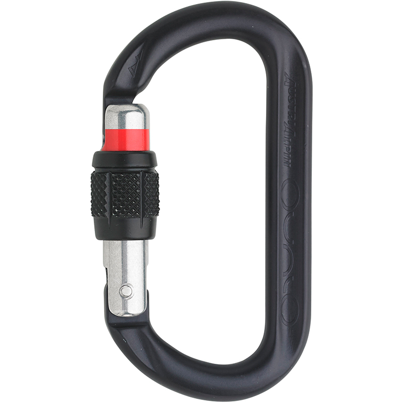 Carabinhage Med Visuelt Sikkerhedsbånd Sort