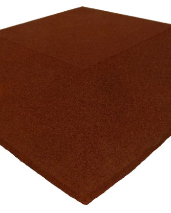 Ergofloor Ergoplay Impact Gummifliser   Faldunderlag Hjørne 500x500x60 Mm Rød