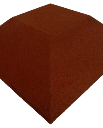 Ergofloor Ergoplay Impact Gummifliser   Faldunderlag Hjørne 500x500x75 Mm Rød