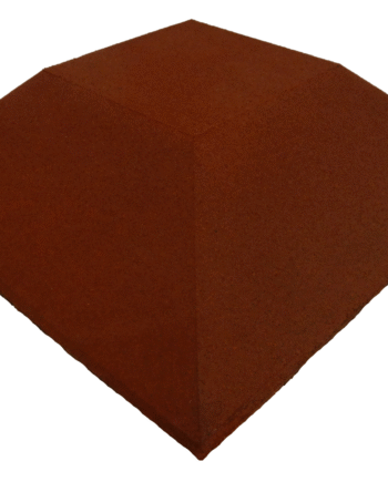 Ergofloor Ergoplay Impact Gummifliser   Faldunderlag Hjørne 500x500x90 Mm Rød