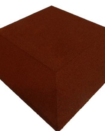 Ergofloor Ergoplay Impact Gummifliser   Faldunderlag Hjørne 500x500x45 Mm Rød