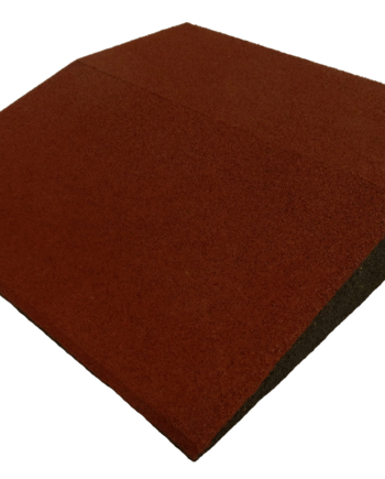 Ergofloor Ergoplay Impact Gummifliser   Faldunderlag Rampe 500x500x90 Mm Rød