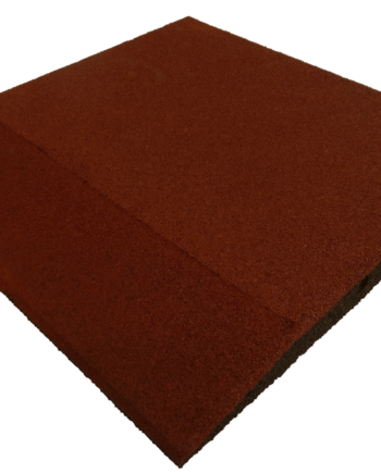Ergofloor Ergoplay Impact Gummifliser   Faldunderlag Rampe 500x500x45 Mm Rød