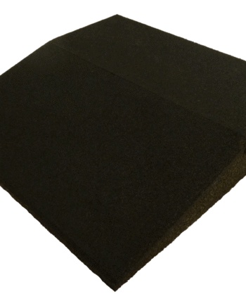 Ergofloor Ergoplay Impact Gummifliser   Faldunderlag Rampe 500x500x90 Mm Sort