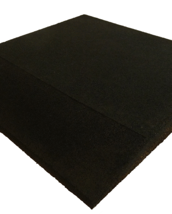 Ergofloor Ergoplay Impact Gummifliser   Faldunderlag Rampe 500x500x45 Mm Sort