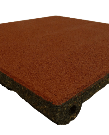Ergofloor Ergoplay Impact Gummifliser   Faldunderlag 500x500x75 Mm Rød