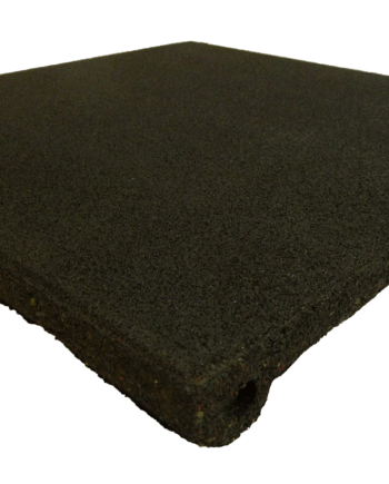 Ergofloor Ergoplay Impact Gummifliser   Faldunderlag 500x500x75 Mm Sort