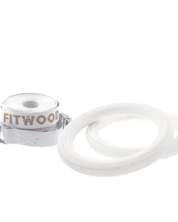 Fitwood Ulpu Mini Gymnastikringe 28mm Hvid Overflade   Hvid Strop