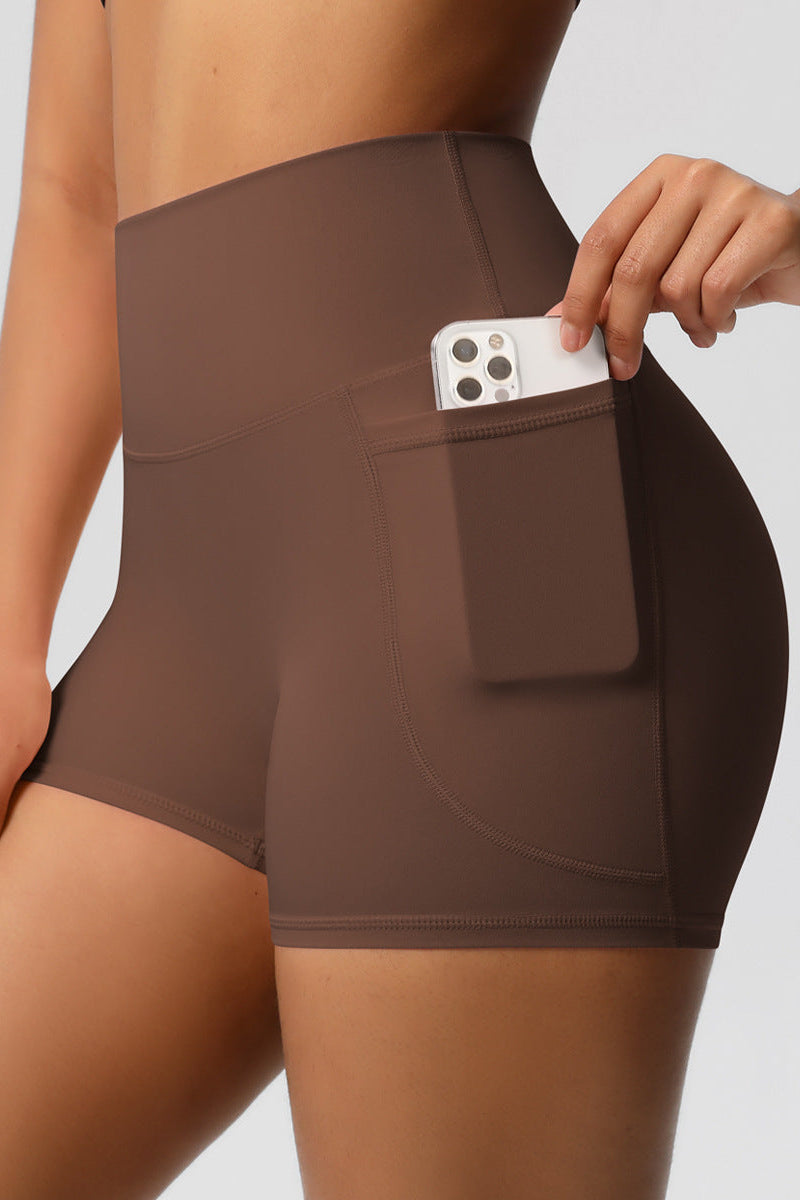 Lea Shorts Med Lommer Brown Small Brown