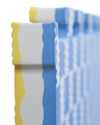 Nordic Fighter Floor Guards Gul Blå 25mm  Medium Bløde